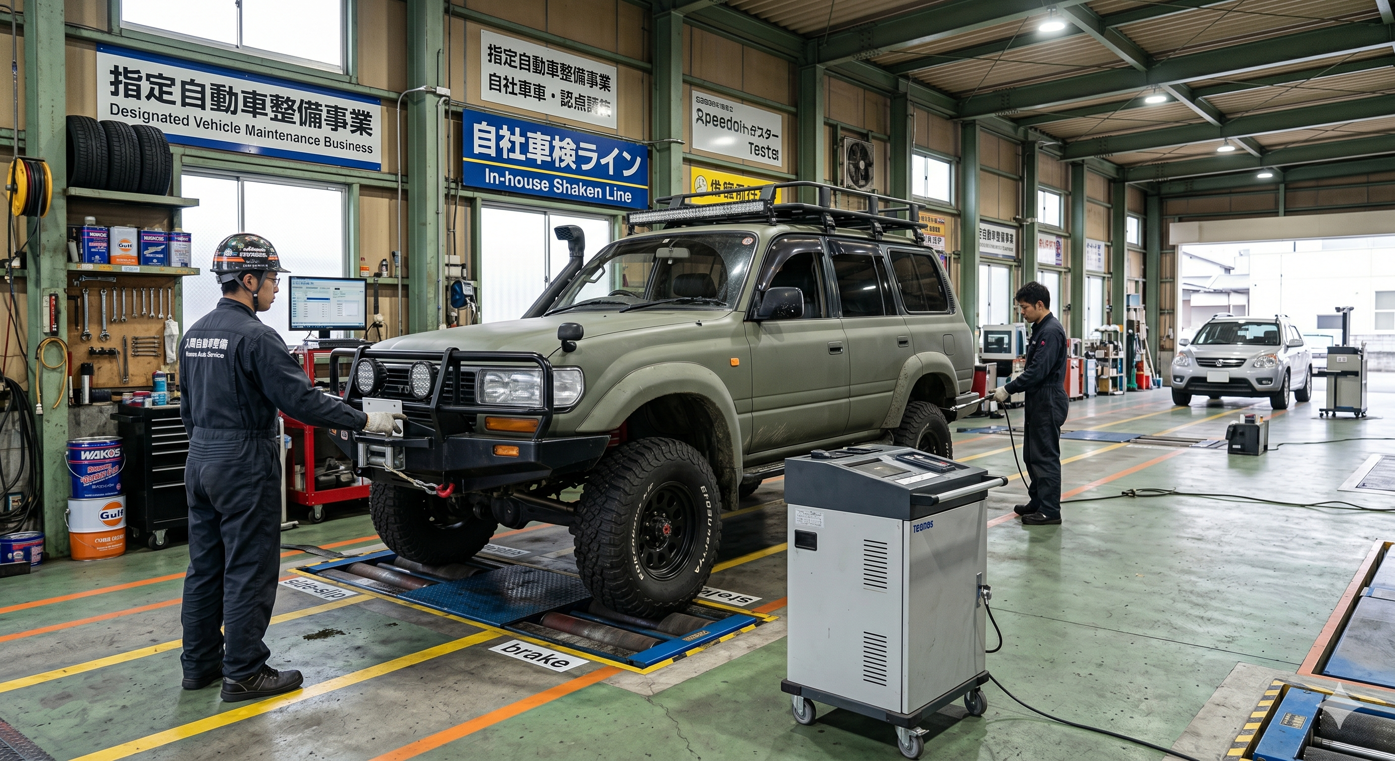 自社車検ライン